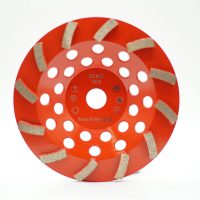 7_ 180mm Red M 30 Grit 9 Segment Grinding Cup Wheel